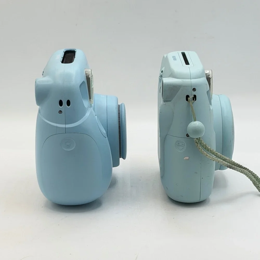 Fujifilm Instax Mini 8 and Mini 7+ Instant Film Camera Bundle Light Blue Case